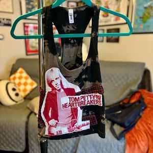 vintage  | tom petty crop tank